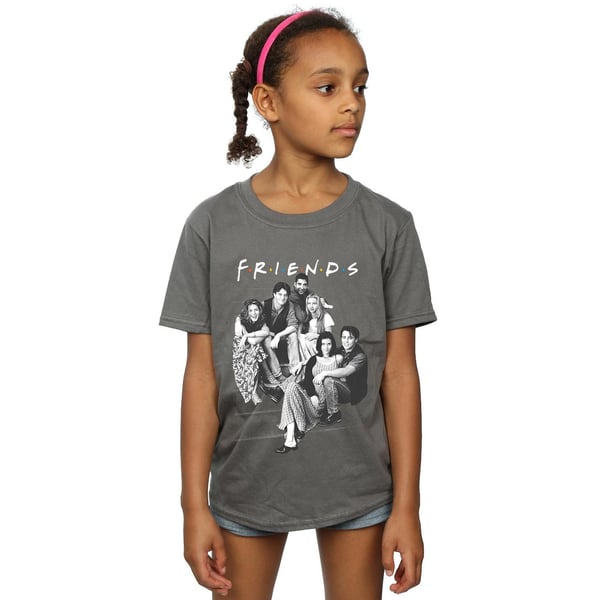 Friends Girls Group Stairs Cotton T-Shirt