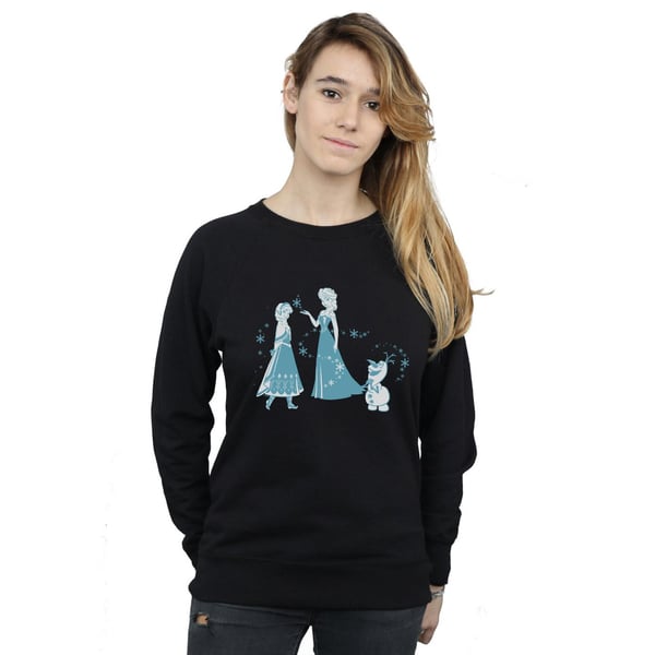 Disney Womens/Ladies Frozen Magic Snowflakes Sweatshirt