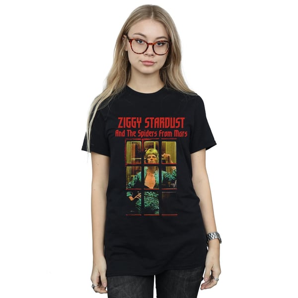 David Bowie Womens/Ladies Ziggy Stardust Spider Cotton Boyfriend T-Shirt