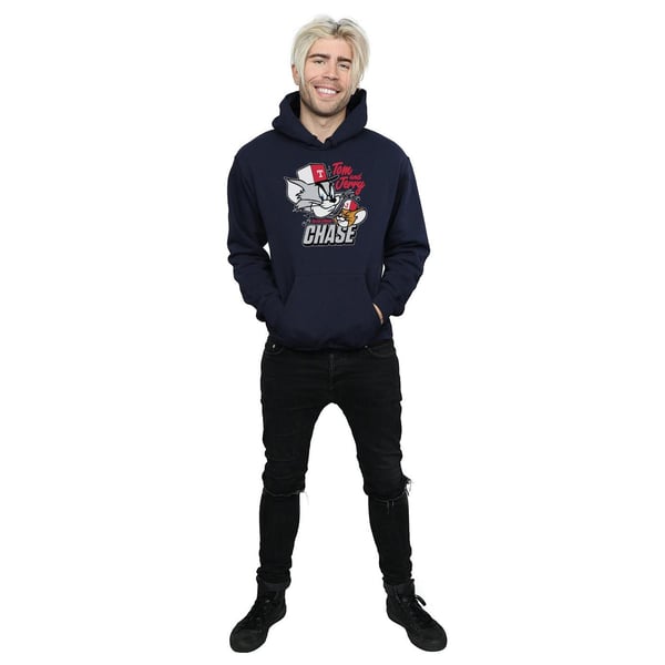 Tom And Jerry Mens Cat & Mouse Chase Hoodie