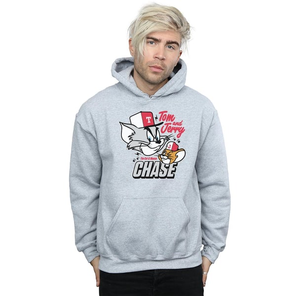 Tom And Jerry Mens Cat & Mouse Chase Hoodie
