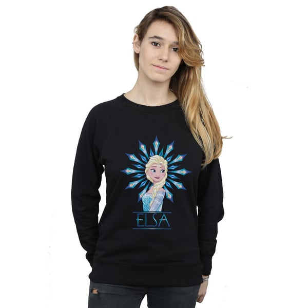 Disney Womens/Ladies Frozen Elsa Snowflake Sweatshirt