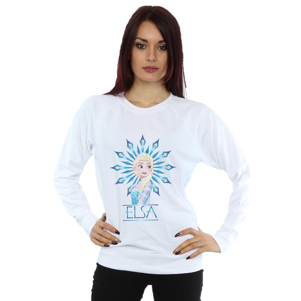 Disney Womens/Ladies Frozen Elsa Snowflake Sweatshirt