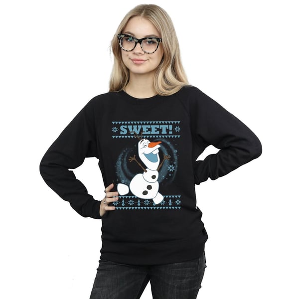 Disney Womens/Ladies Frozen Olaf Sweet Christmas Sweatshirt