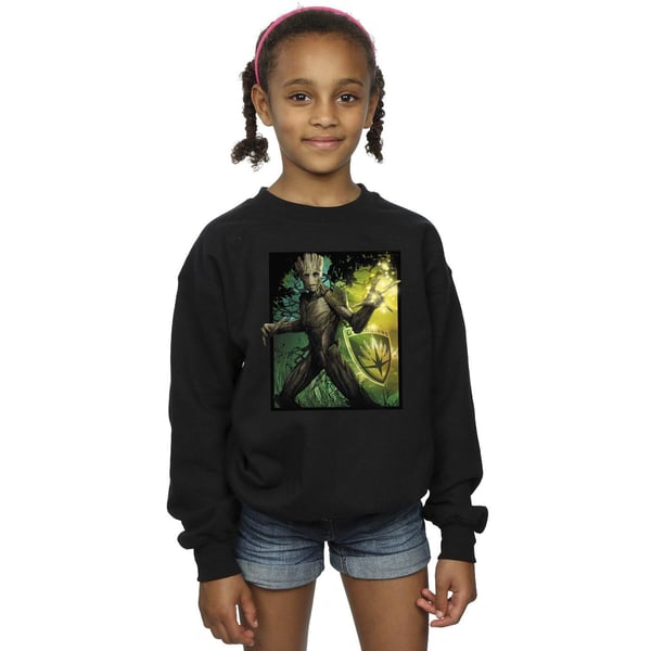 Marvel Girls Guardians Of The Galaxy Groot Forest Energy Sweatshirt
