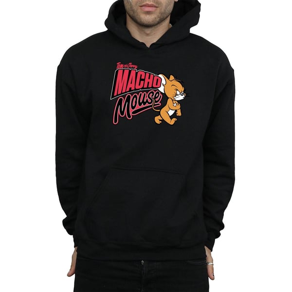 Tom And Jerry Mens Macho Mouse Hoodie