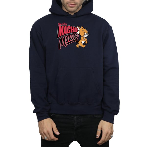 Tom And Jerry Mens Macho Mouse Hoodie