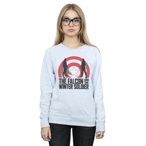Marvel Womens/Ladies The Falcon And The Winter Soldier Shield Silhouettes Sweatshirt