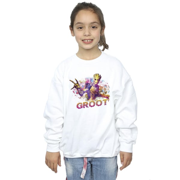 Marvel Girls Guardians Of The Galaxy Abstract Groot Sweatshirt