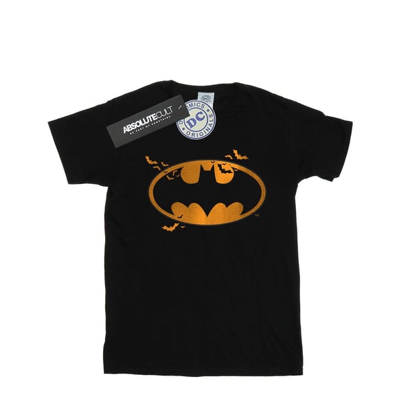 DC Comics Womens/Ladies Batman Halloween Logo Cotton Boyfriend T-Shirt