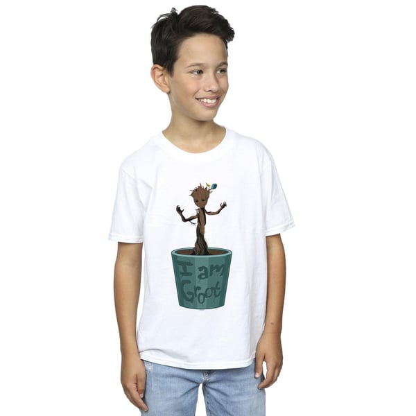 Marvel Boys Guardians Of The Galaxy Groot Flower Pot T-Shirt