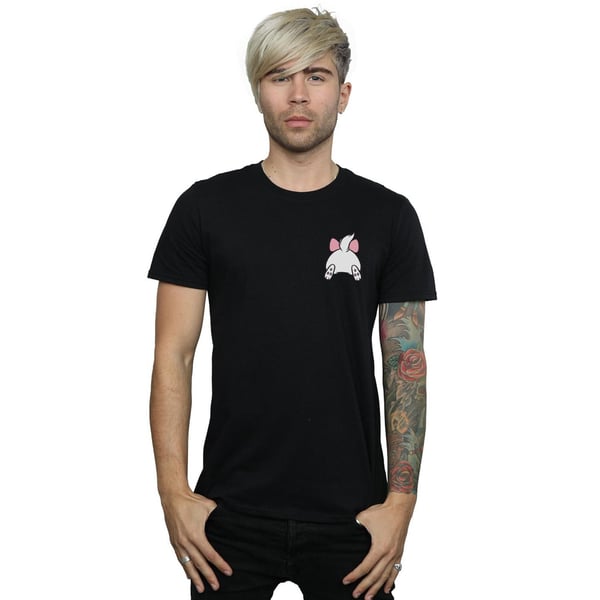 Disney Mens Aristocats Marie Backside Breast Print T-Shirt