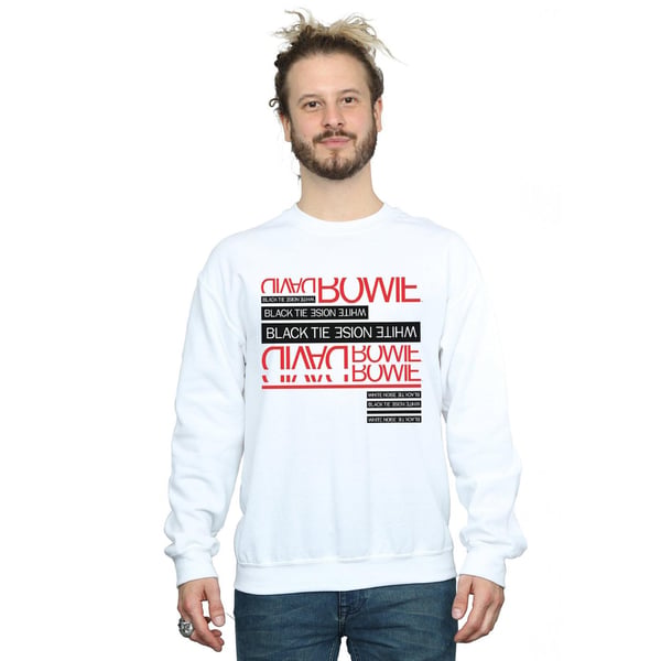 David Bowie Mens Black Tie White Noise Sweatshirt
