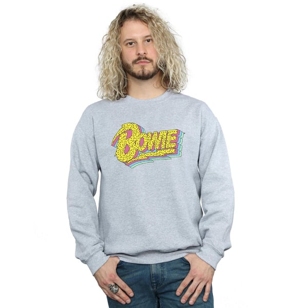 David Bowie Mens Moonlight 90s Logo Sweatshirt