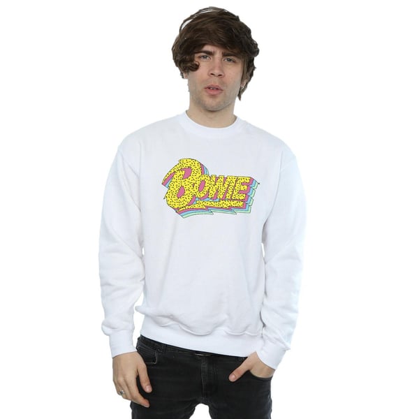 David Bowie Mens Moonlight 90s Logo Sweatshirt