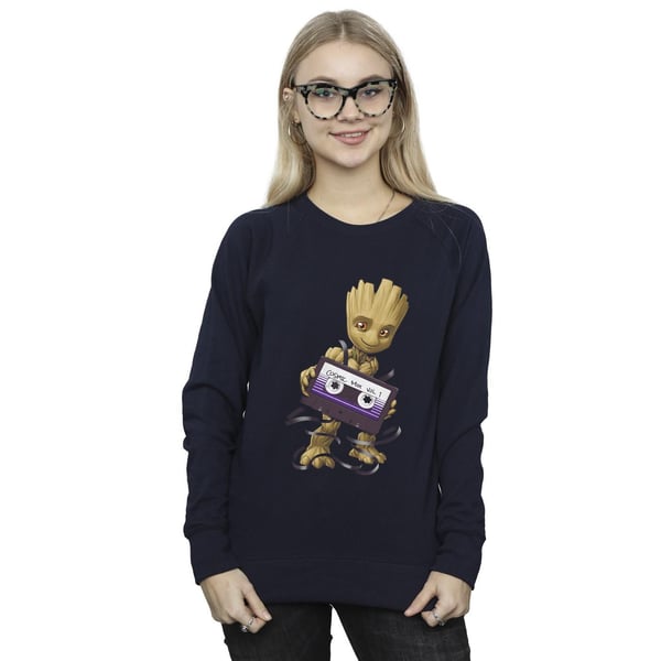 Marvel Womens/Ladies Guardians Of The Galaxy Groot Cosmic Tape Sweatshirt