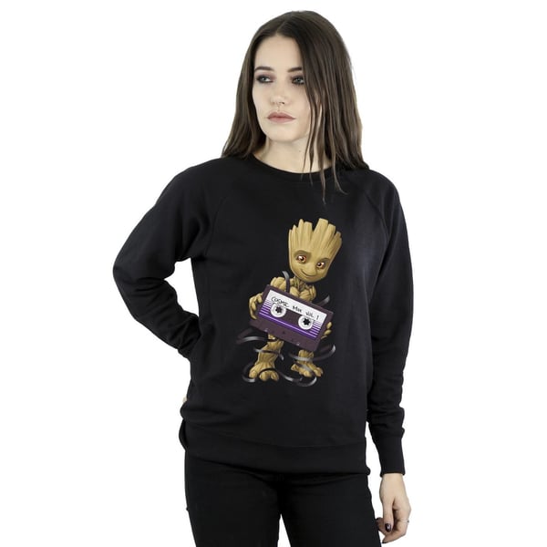 Marvel Womens/Ladies Guardians Of The Galaxy Groot Cosmic Tape Sweatshirt