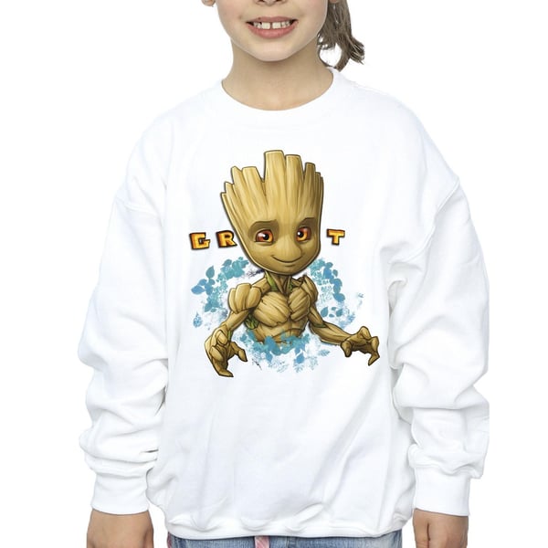 Guardians Of The Galaxy Girls Groot Flowers Sweatshirt