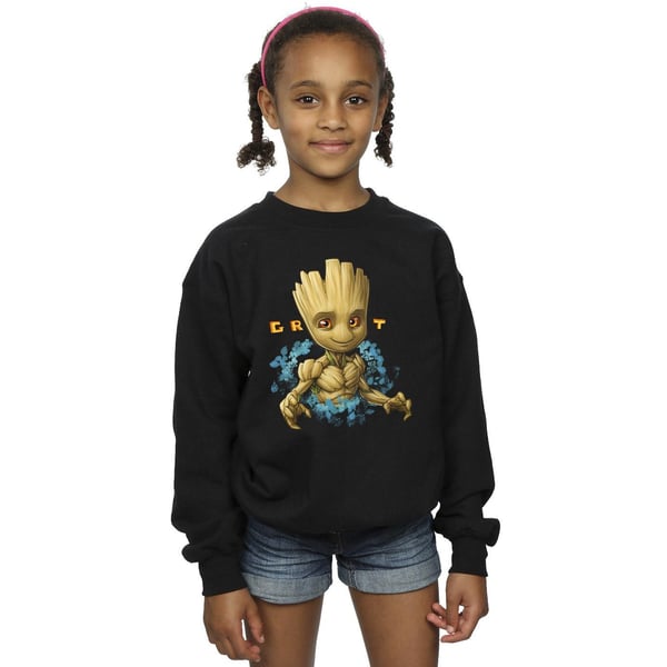 Guardians Of The Galaxy Girls Groot Flowers Sweatshirt