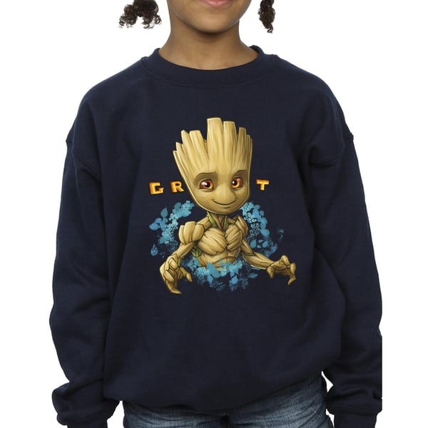 Guardians Of The Galaxy Girls Groot Flowers Sweatshirt