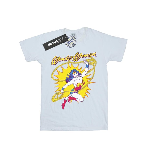DC Comics Womens/Ladies Wonder Woman Leap Cotton Boyfriend T-Shirt