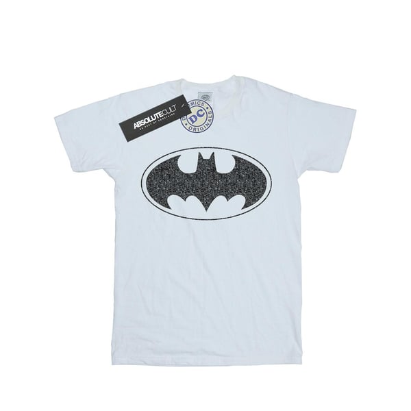 DC Comics Dam/Kvinnor Batman One Colour Logo T-shirt i bomull med boyfriend-passform
