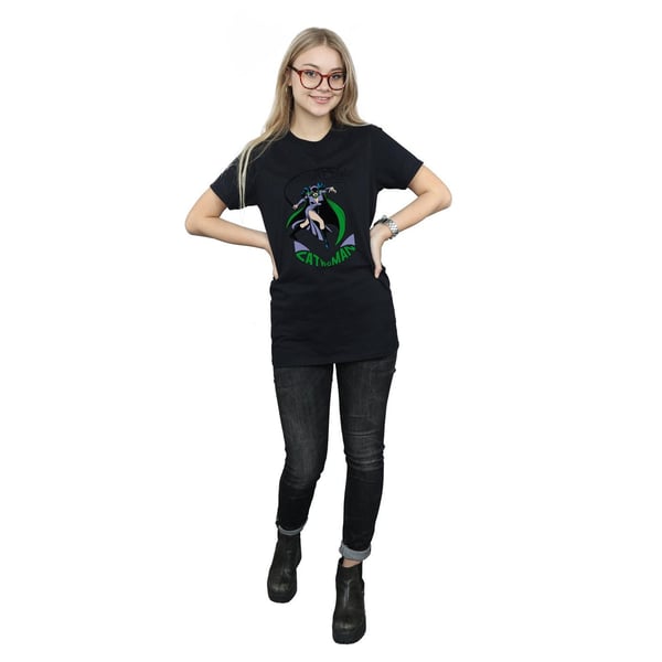 DC Comics Womens/Ladies Catwoman Whip Cotton Boyfriend T-Shirt