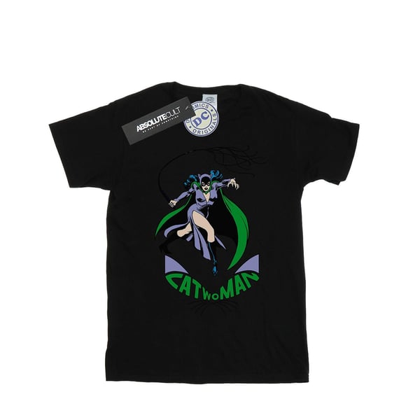 DC Comics Womens/Ladies Catwoman Whip Cotton Boyfriend T-Shirt