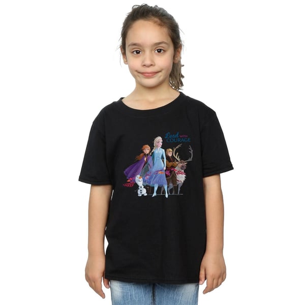 Disney Girls Frozen 2 Lead With Courage Cotton T-Shirt