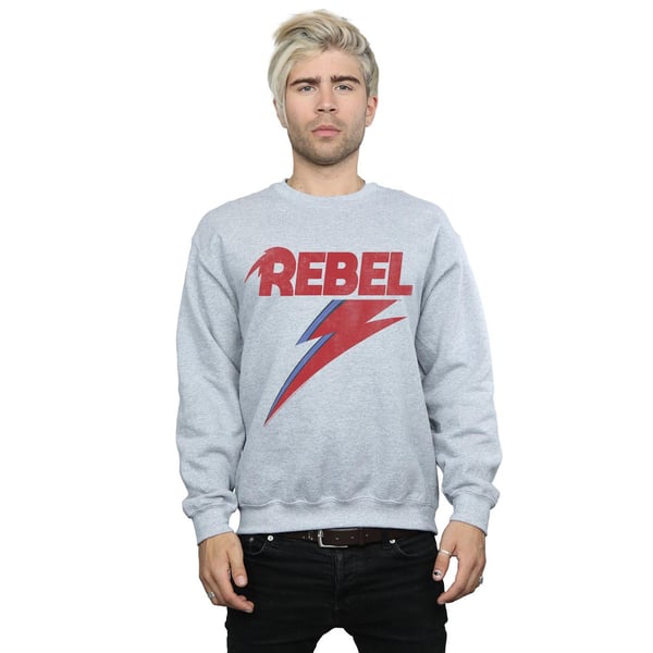 David Bowie Mens Distressed Rebel Sweatshirt