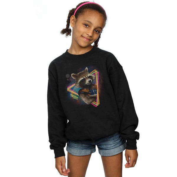 Marvel Girls Guardians Of The Galaxy Neon Rocket Sweatshirt