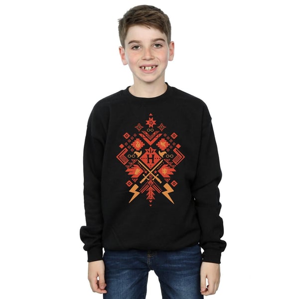 Harry Potter Boys Christmas Fair Isle Sweatshirt