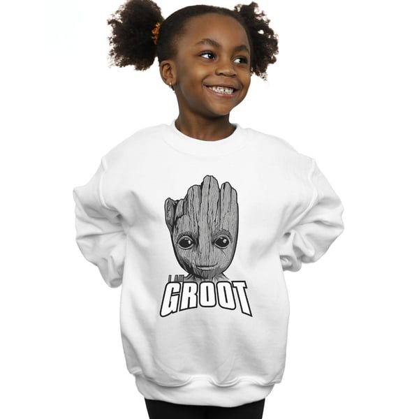 Marvel Girls Guardians Of The Galaxy Groot Face Sweatshirt