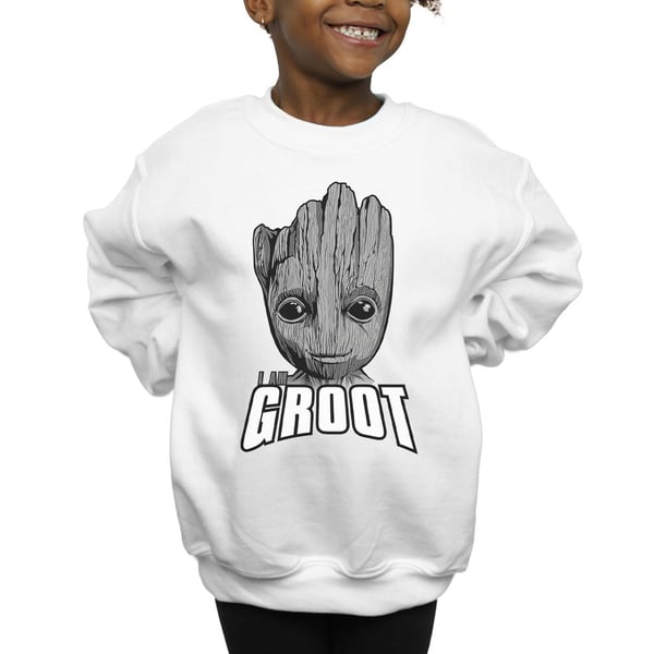 Marvel Girls Guardians Of The Galaxy Groot Face Sweatshirt