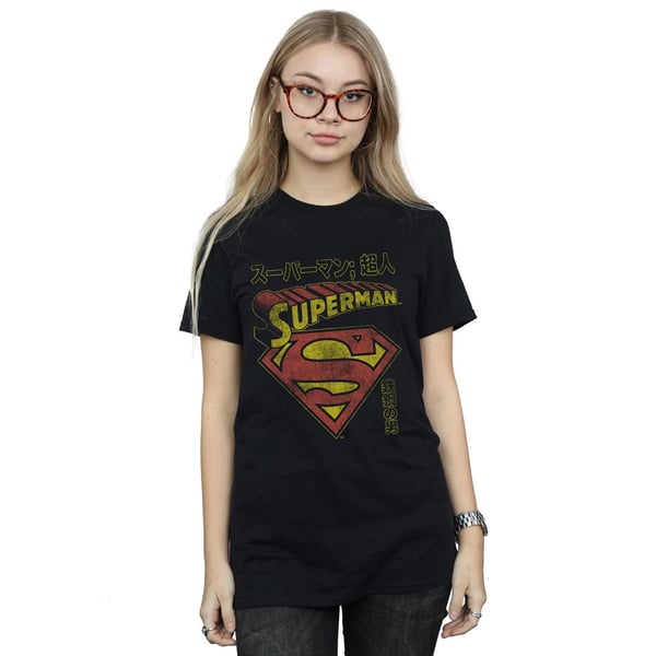 DC Comics Womens/Ladies Superman Shield Cotton Boyfriend T-Shirt