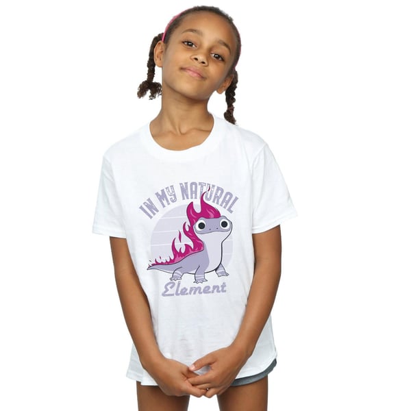 Disney Girls Frozen 2 Salamander Bruni Element Cotton T-Shirt