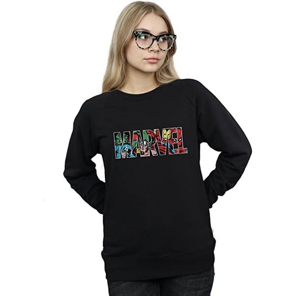 Marvel Comics Womens/Ladies Infill Logo Sweatshirt