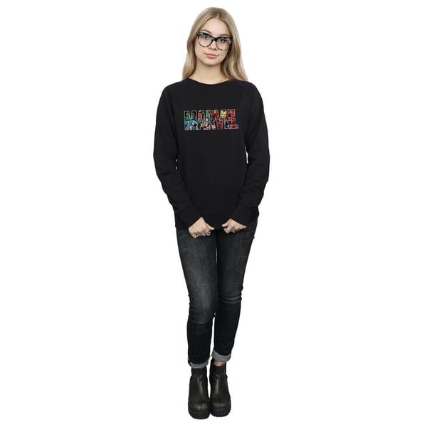 Marvel Comics Womens/Ladies Infill Logo Sweatshirt
