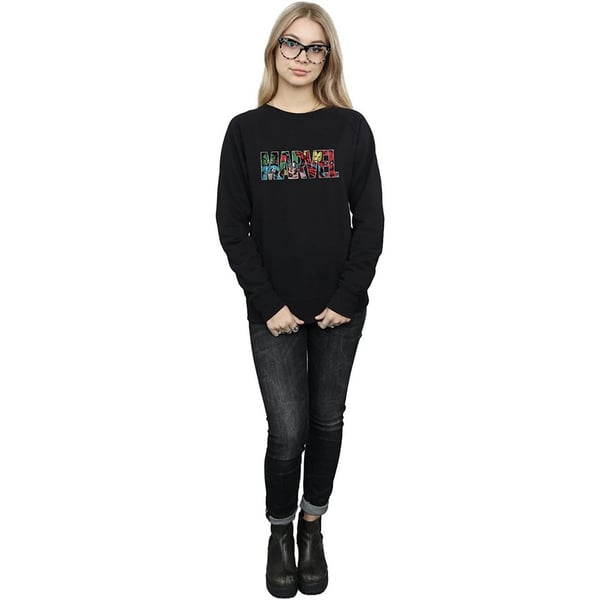 Marvel Comics Womens/Ladies Infill Logo Sweatshirt
