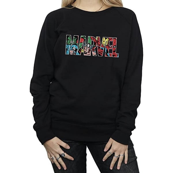 Marvel Comics Womens/Ladies Infill Logo Sweatshirt