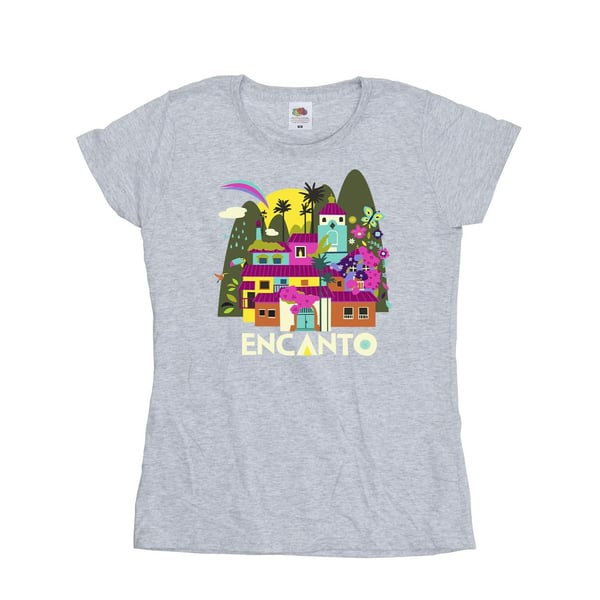Disney Womens/Ladies Encanto Many Houses Cotton T-Shirt