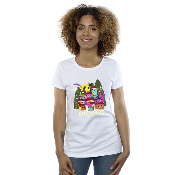 Disney Womens/Ladies Encanto Many Houses Cotton T-Shirt