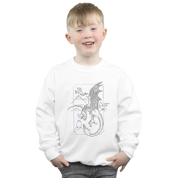 Harry Potter Boys Dragon Line Art Sweatshirt