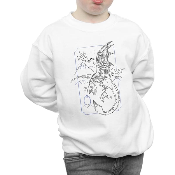 Harry Potter Boys Dragon Line Art Sweatshirt