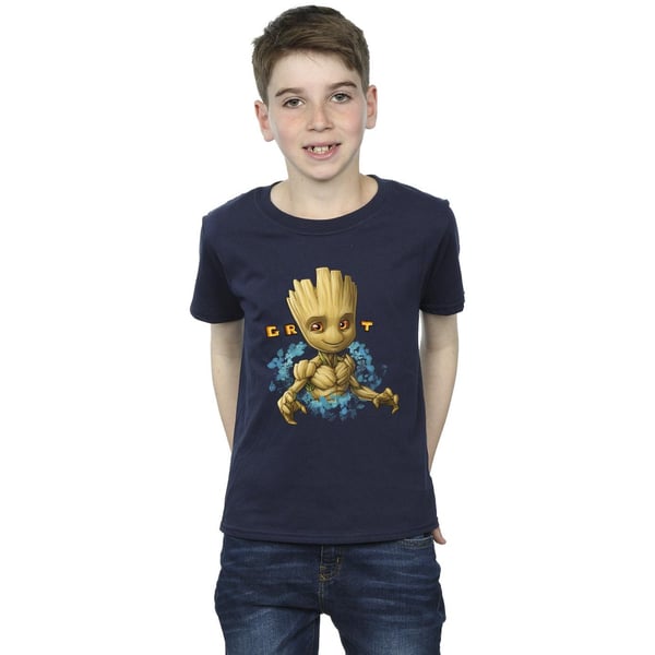 Guardians Of The Galaxy Boys Groot Flowers T-Shirt