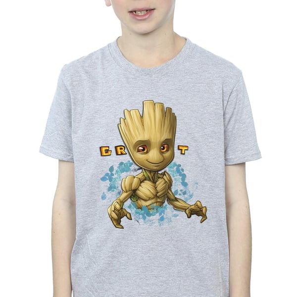 Guardians Of The Galaxy Boys Groot Flowers T-Shirt