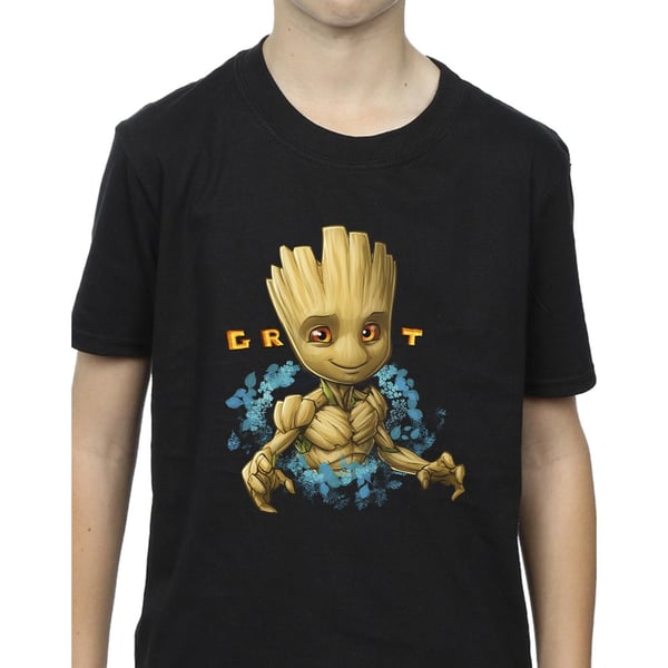 Guardians Of The Galaxy Boys Groot Flowers T-Shirt