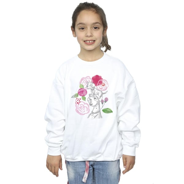 Disney Girls 101 Dalmatians Flowers Sweatshirt