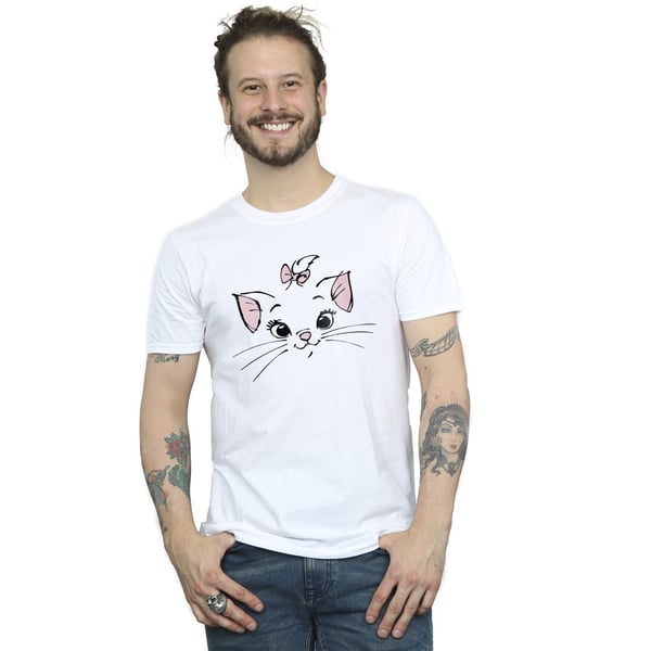 Disney Mens Classics Marie Face Pocket T-Shirt
