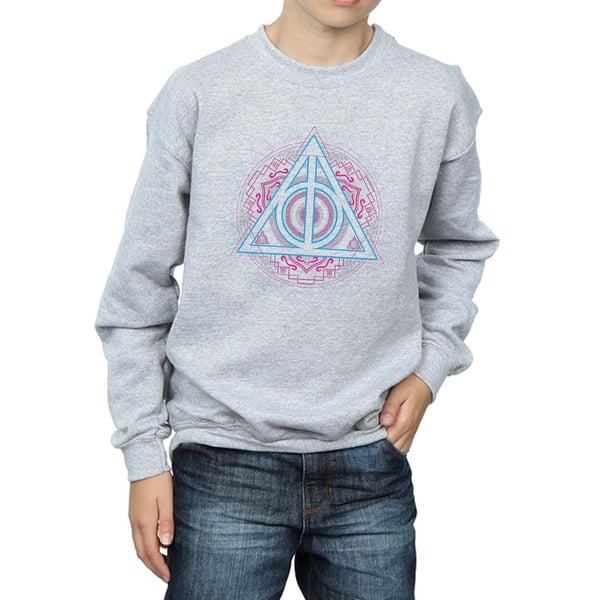Harry Potter Boys Neon Deathly Hallows Sweatshirt
